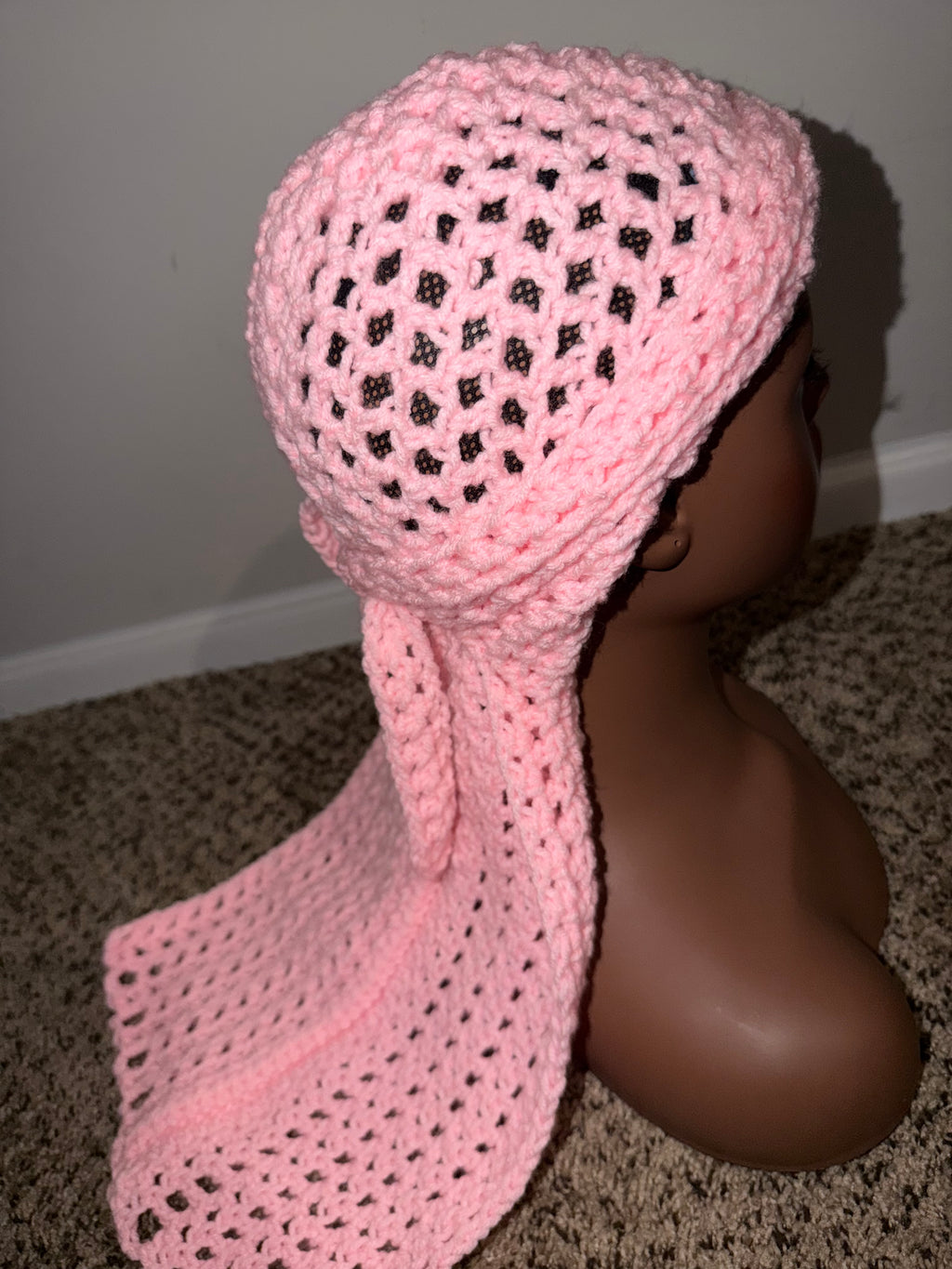 Pretty in Pink Crochet Du-Rag Pattern | Beginner Friendly Crochet Pattern | Digital PDF Download | Trendy Crochet Headwear