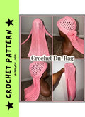 Pretty in Pink Crochet Du-Rag Pattern | Beginner Friendly Crochet Pattern | Digital PDF Download | Trendy Crochet Headwear