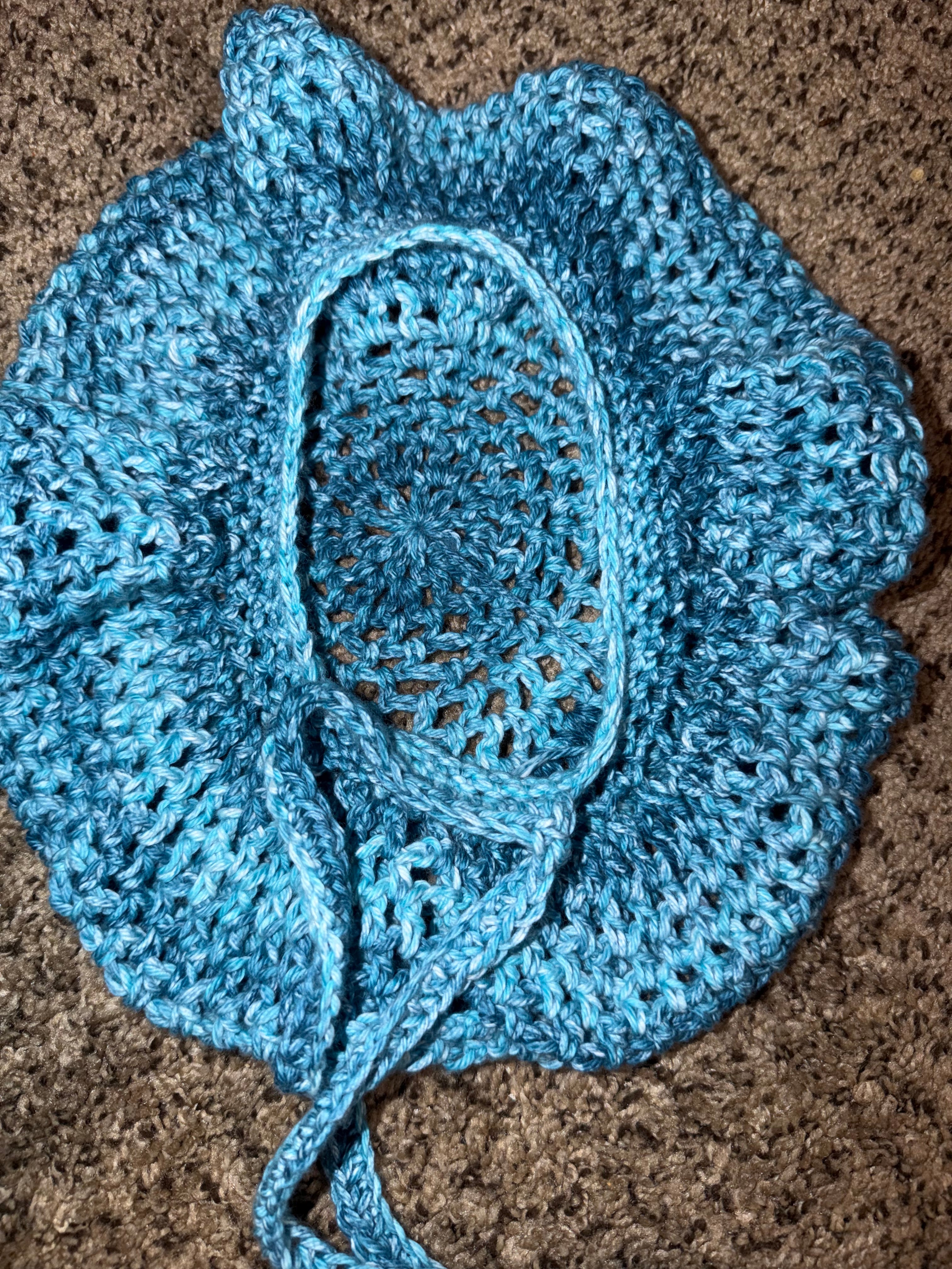 Crochet Bonnet Pattern PDF
