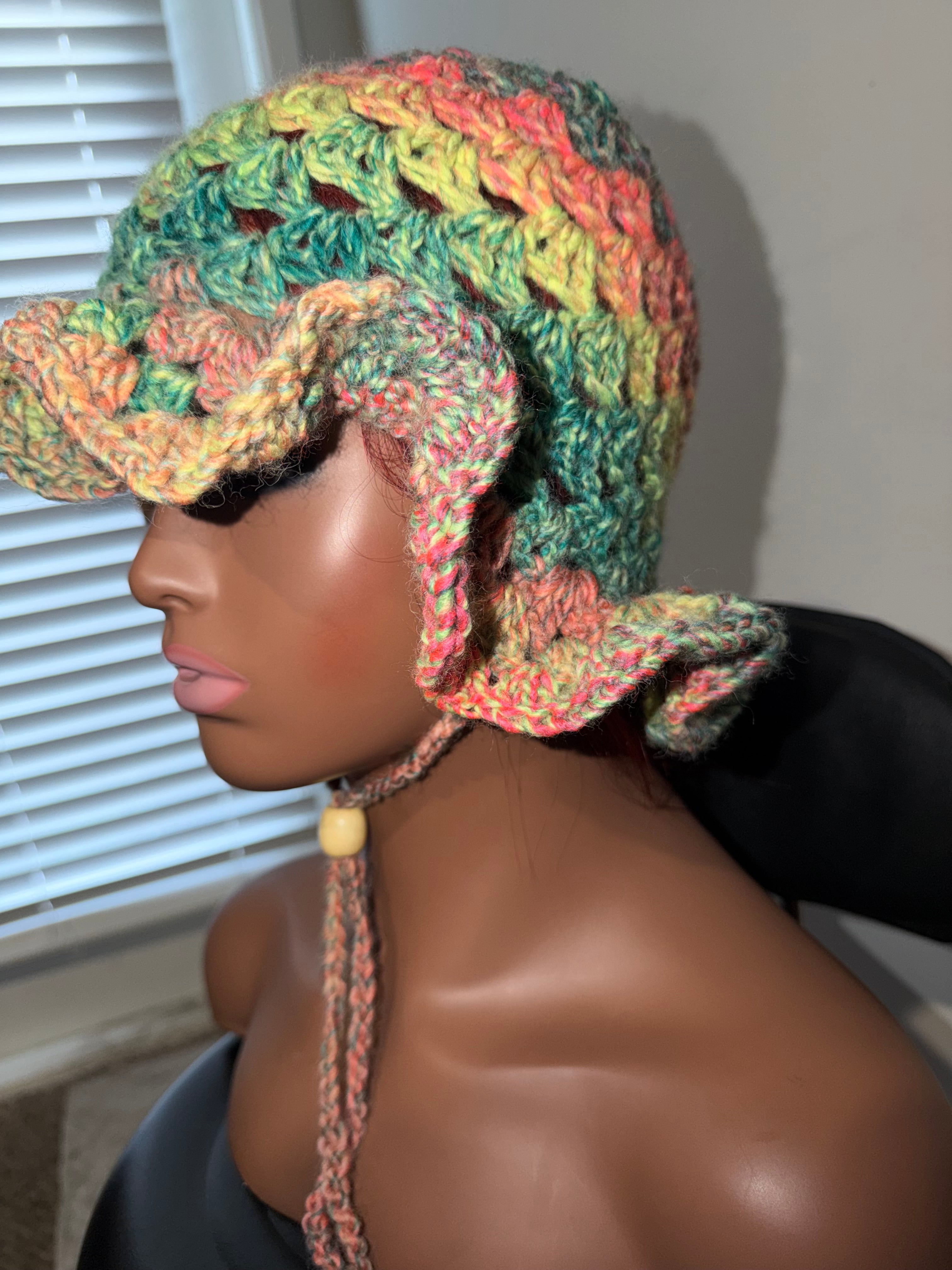 Summer Crochet Ruffle Bucket Hat Pattern PDF | Easy Crochet Bucket Hat Tutorial | Beginner Friendly Crochet Hat