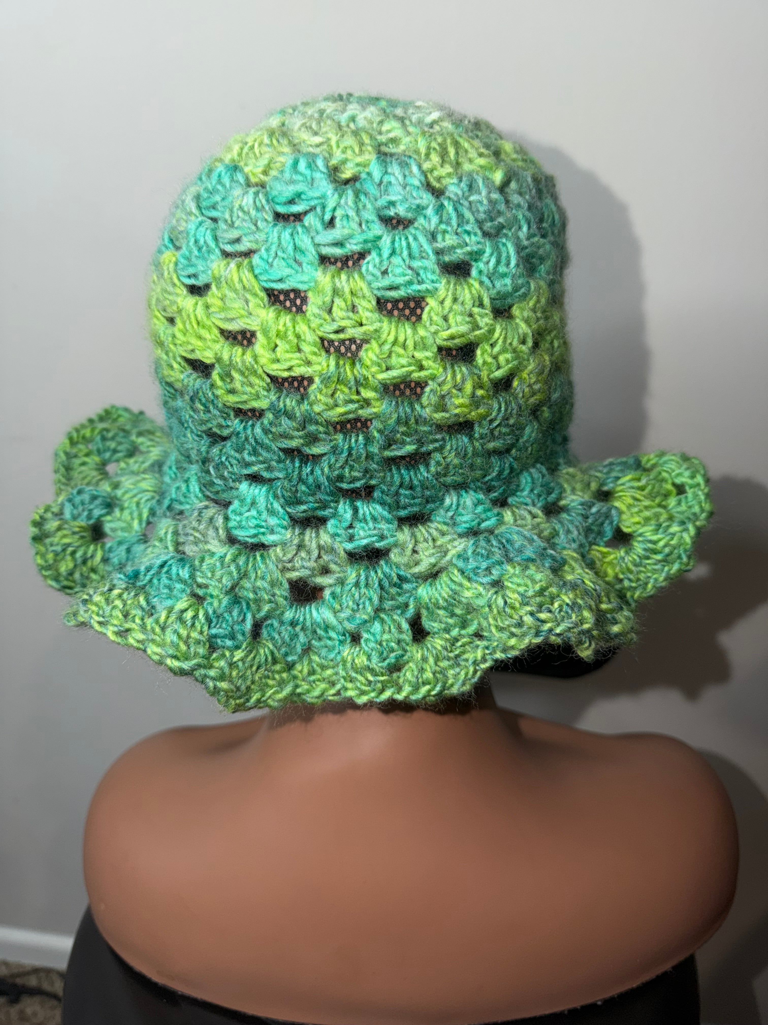 Summer Crochet Ruffle Bucket Hat Pattern PDF | Easy Crochet Bucket Hat Tutorial | Beginner Friendly Crochet Hat