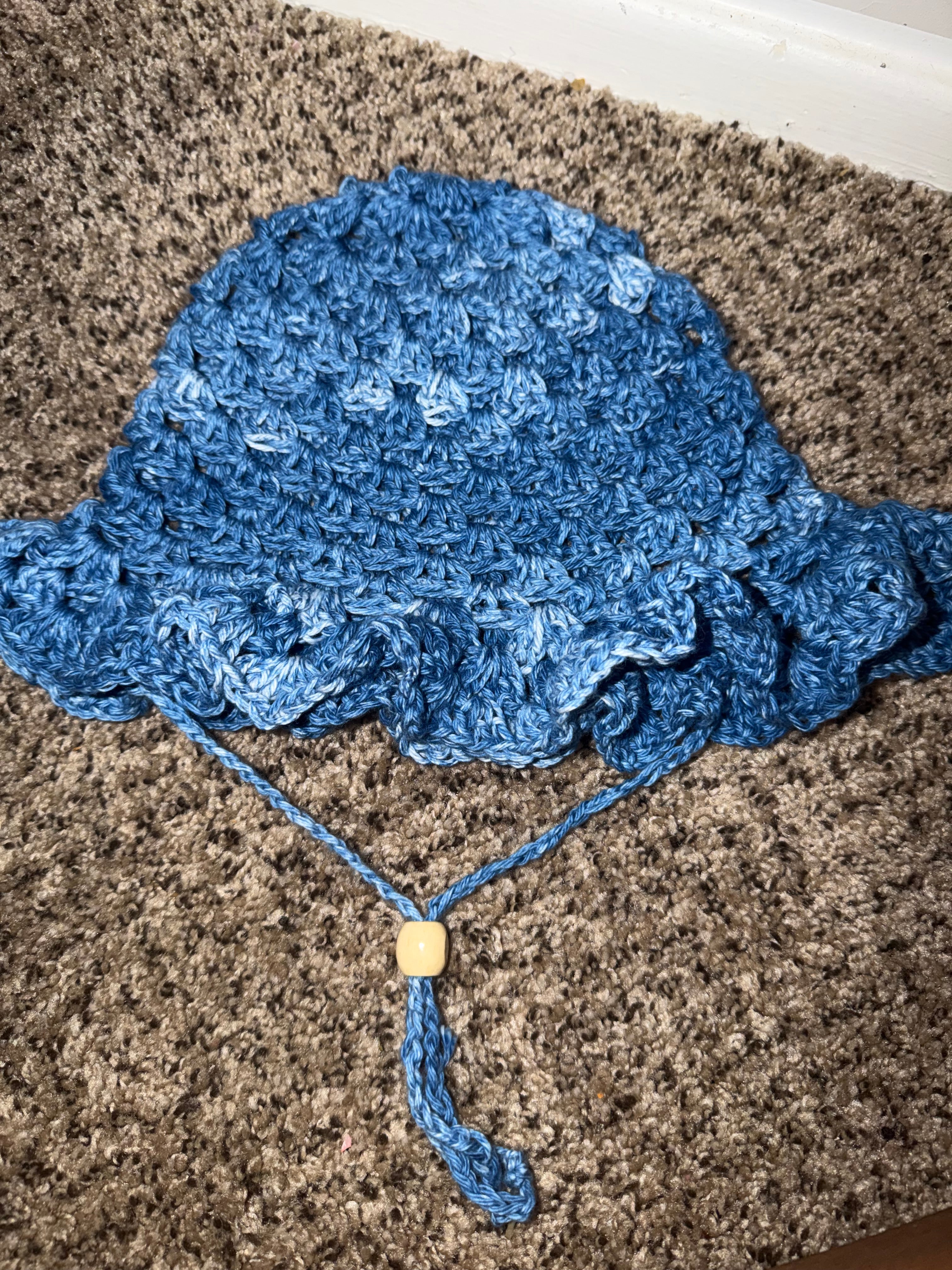 Summer Crochet Ruffle Bucket Hat Pattern PDF | Easy Crochet Bucket Hat Tutorial | Beginner Friendly Crochet Hat
