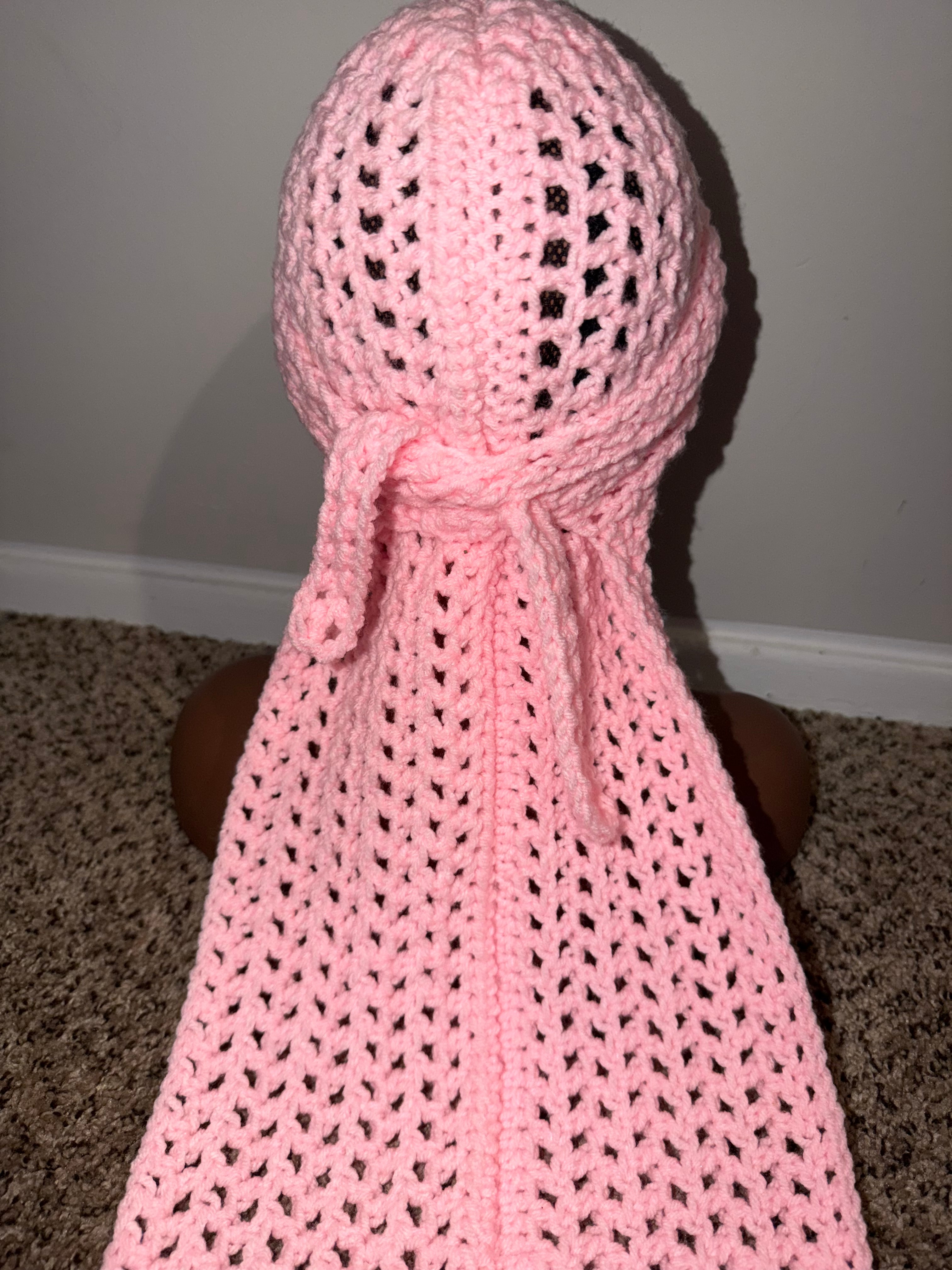 Pretty in Pink Crochet Du-Rag Pattern | Beginner Friendly Crochet Pattern | Digital PDF Download | Trendy Crochet Headwear