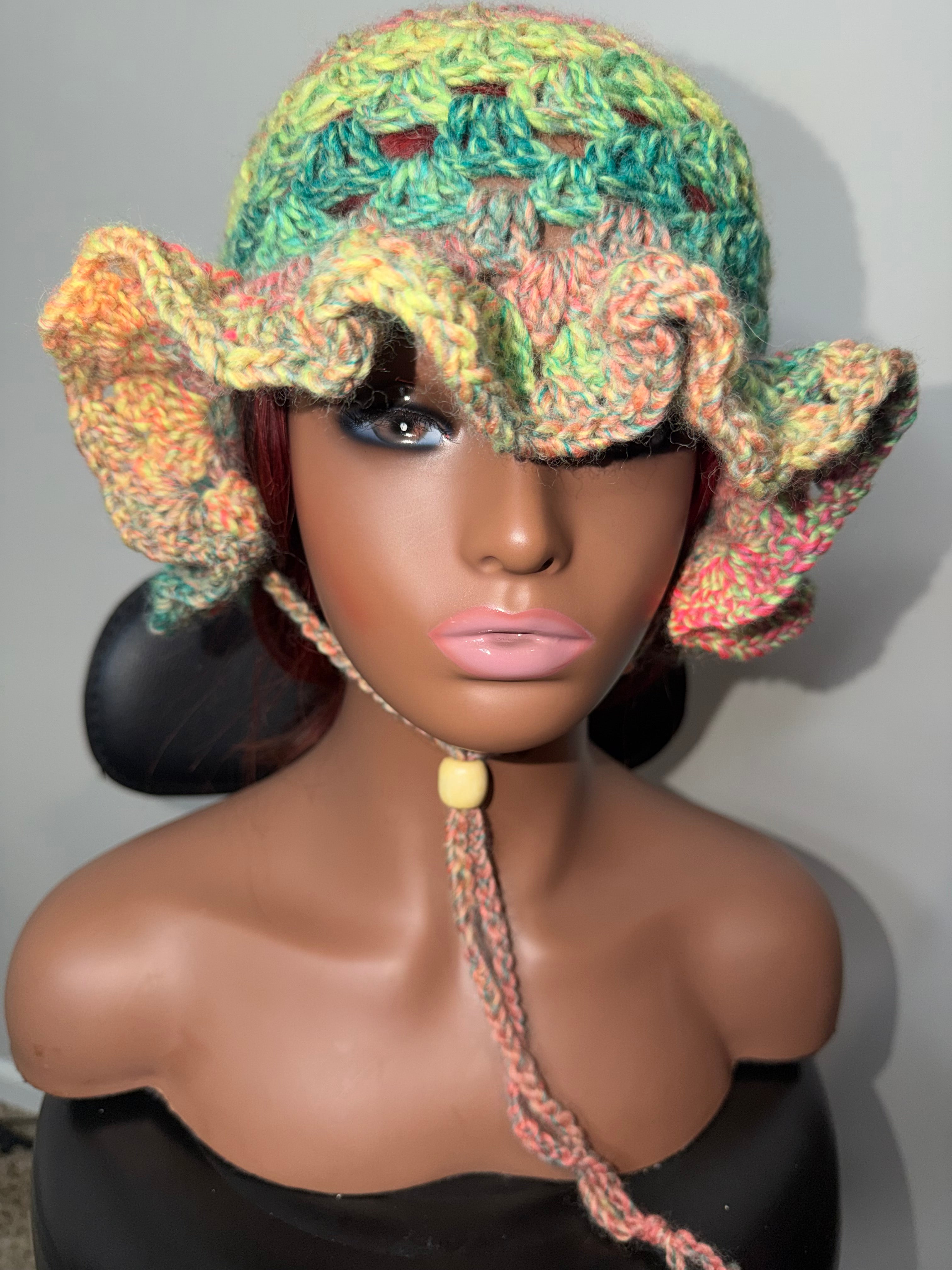 Summer Crochet Ruffle Bucket Hat Pattern PDF | Easy Crochet Bucket Hat Tutorial | Beginner Friendly Crochet Hat