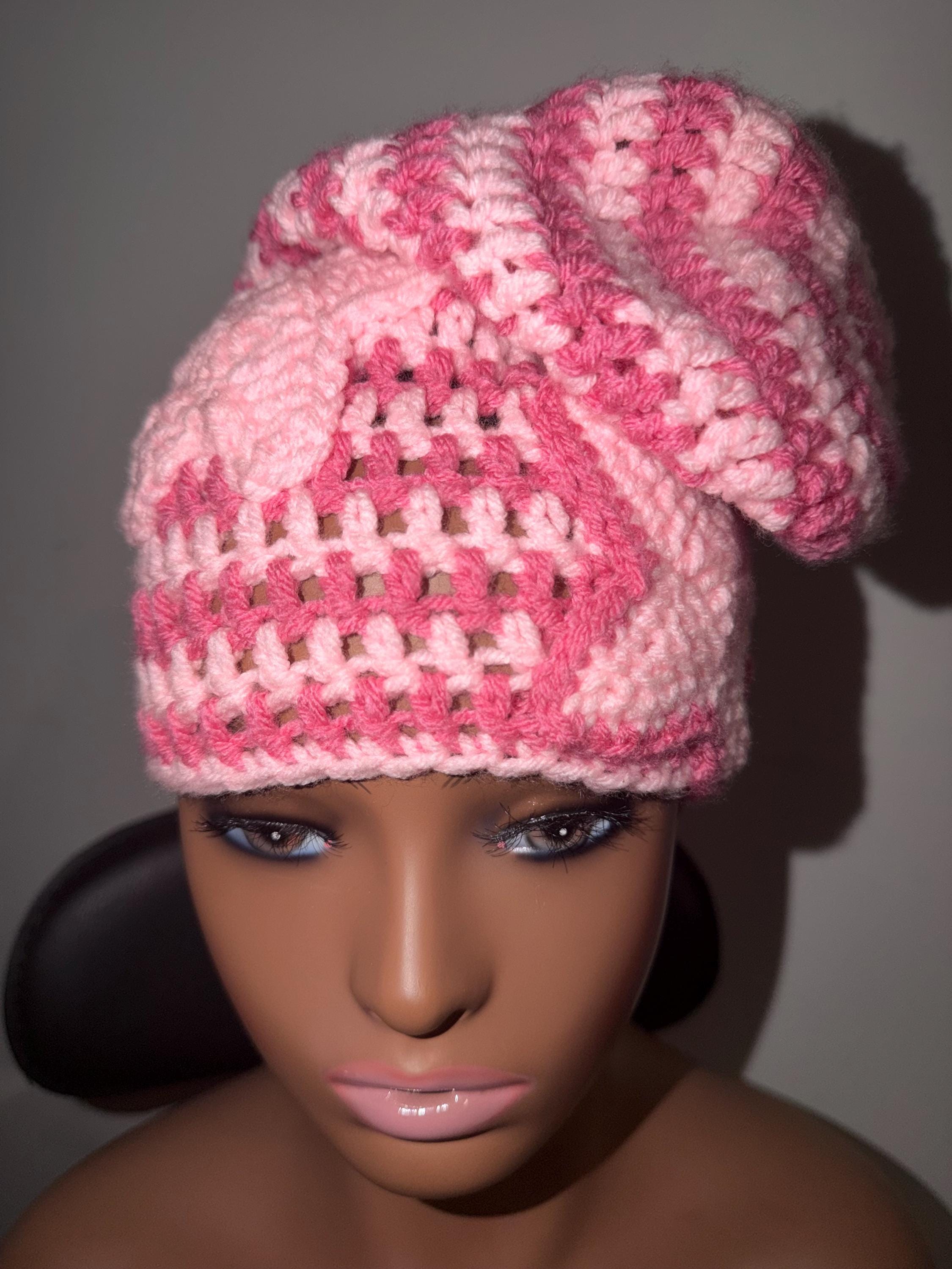 Easy Slouch Beanie Crochet Pattern PDF | Star Pattern | Adult Hat | Instant Download