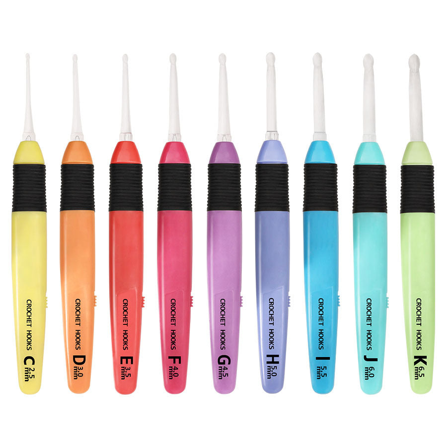 LED Luminous Crochet Hook Set