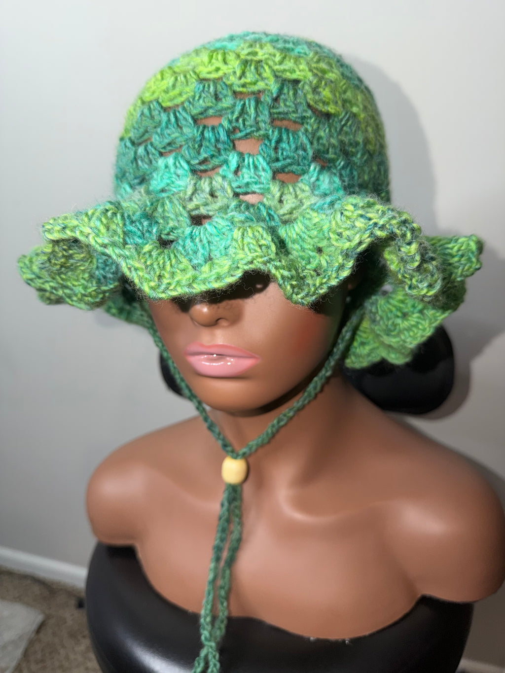 Summer Crochet Ruffle Bucket Hat Pattern PDF | Easy Crochet Bucket Hat Tutorial | Beginner Friendly Crochet Hat