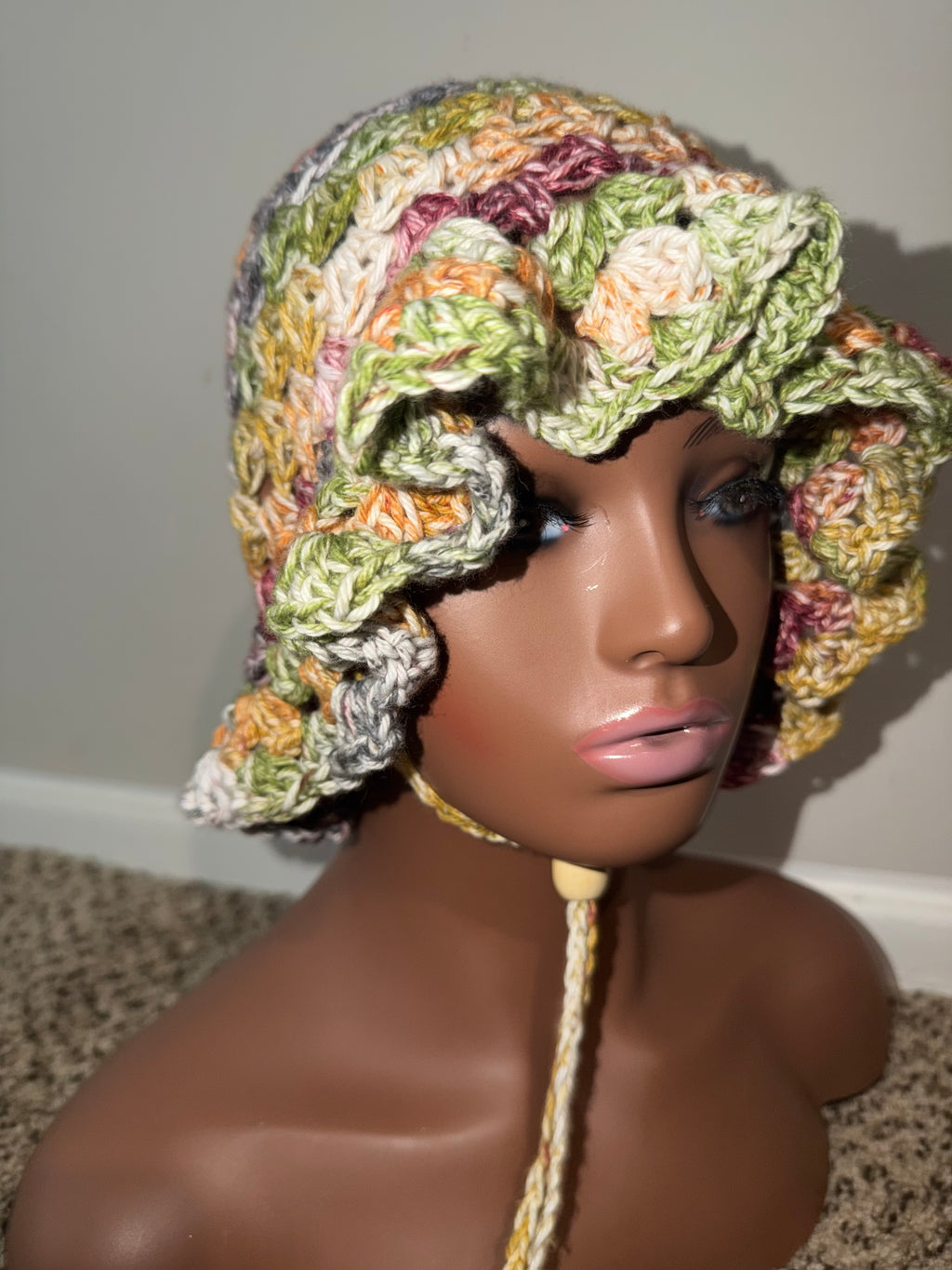 Summer Crochet Ruffle Bucket Hat Pattern PDF | Easy Crochet Bucket Hat Tutorial | Beginner Friendly Crochet Hat