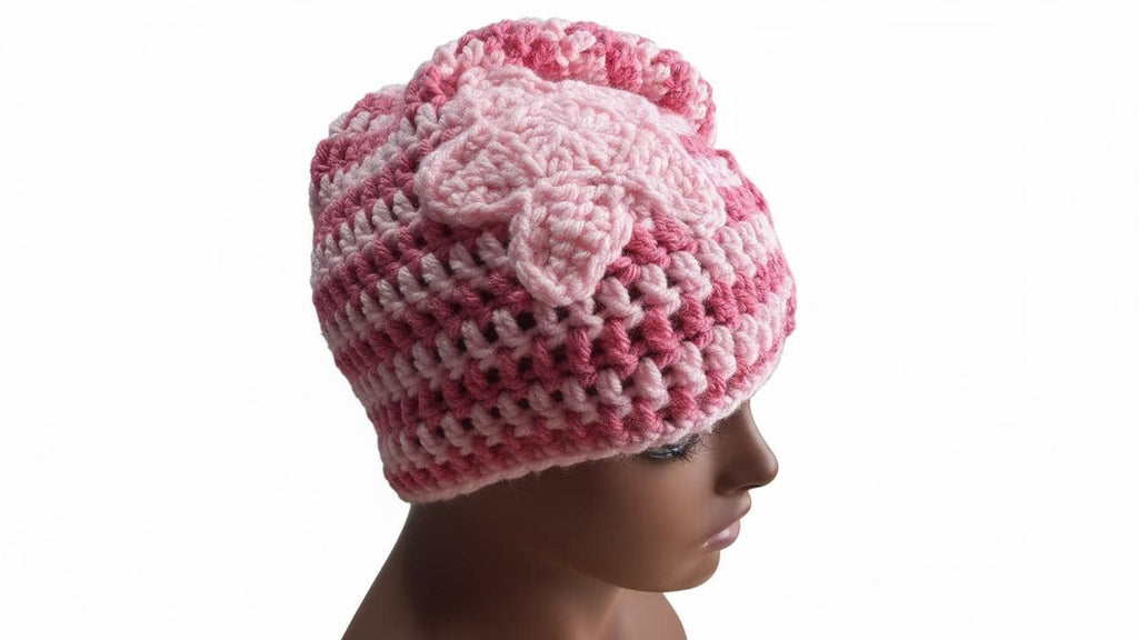 Easy Slouch Beanie Crochet Pattern PDF | Star Pattern | Adult Hat | Instant Download