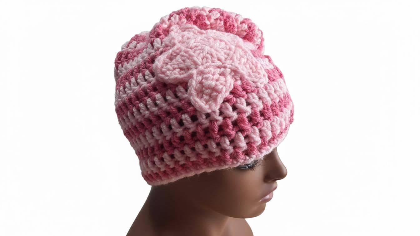 Easy Slouch Beanie Crochet Pattern PDF | Star Pattern | Adult Hat | Instant Download