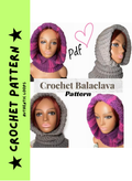 Crochet Balaclava Pattern Beginner Friendly Instant Download Easy Step by Step with Pictures cozy