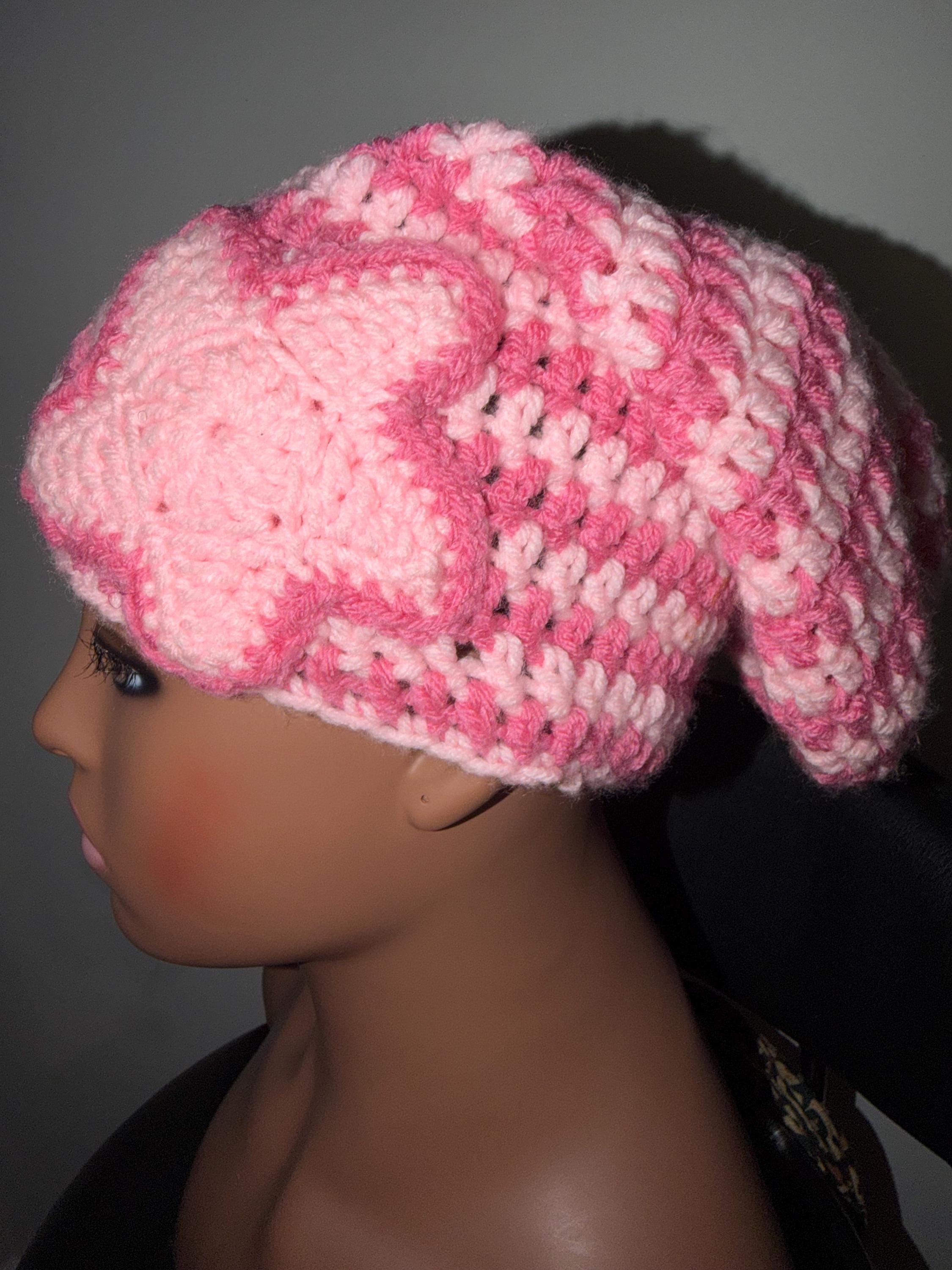 Easy Slouch Beanie Crochet Pattern PDF | Star Pattern | Adult Hat | Instant Download